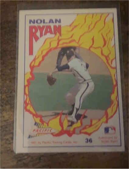 1991 Pacific #36 Nolan Ryan — front