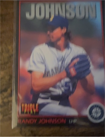 1993 Leaf Triple Play #167 Randy Johnson — front
