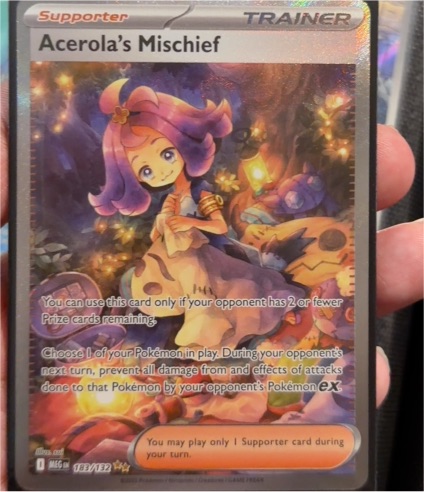 2025 Pokemon Mega Evolution #183 Acerola's Mischief — front