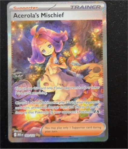 2025 Pokémon Mega Evolutions #183 Acerola's Mischief — front