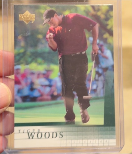 2001 Upper Deck #1 Tiger Woods — front