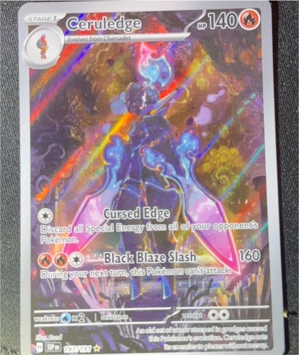 2023 Pokémon SV08: Surging Sparks #197 Ceruledge — front