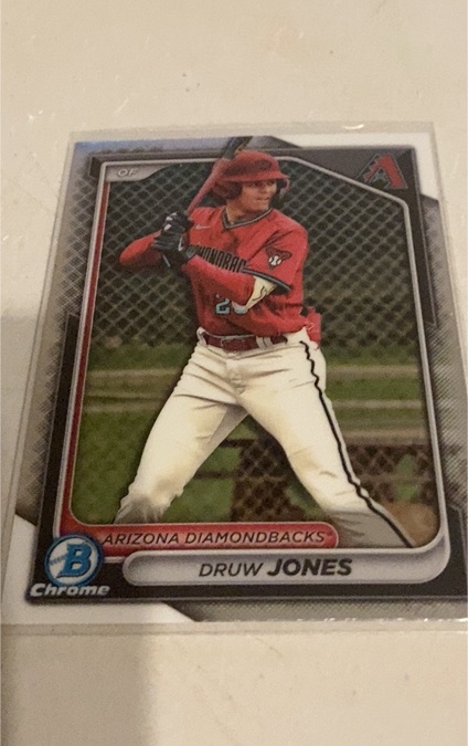 2024 Bowman Chrome Prospects #BCP-60 Druw Jones — front