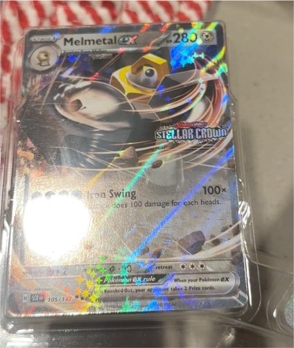 2023 Pokémon TCG SV07: Stellar Crown #105 Melmetal EX — front