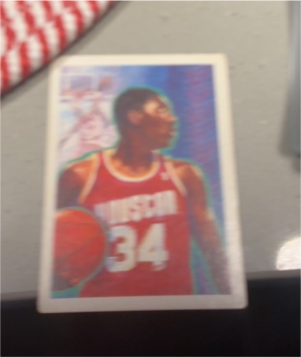 1990-91 NBA Hoops #364 Akeem Olajuwon Wisconsin — front