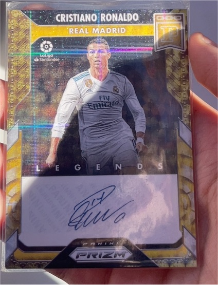 2024 Panini Prizm Cristiano Ronaldo Real Madrid Legends Autograph — front