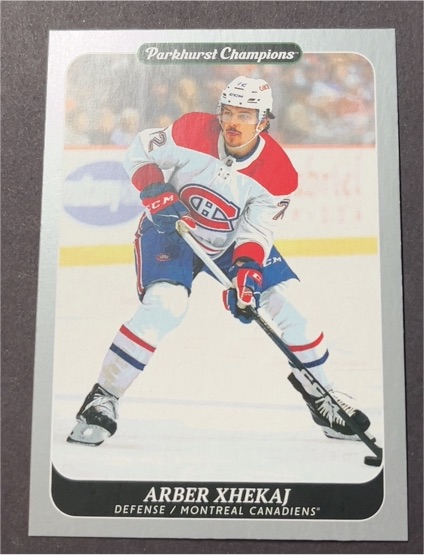 2023-24 Upper Deck Parkhurst Champions #161 Arber Xhekaj — front