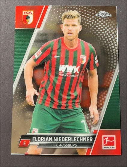 2021-22 Topps Chrome Bundesliga #6 Florian Niederlechner — front