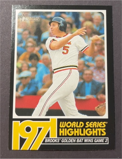 2020 Topps Heritage #WSH-2 Brooks Robinson 1971 World Series Highlights — front
