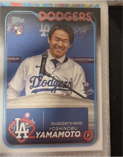 2024 Topps #553 Yoshinobu Yamamoto — front