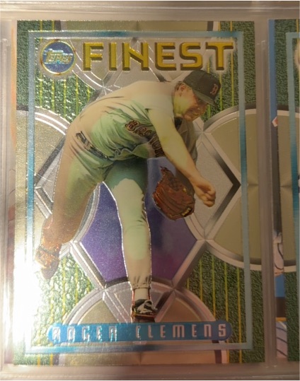1995 Topps Finest #185 Roger Clemens — front