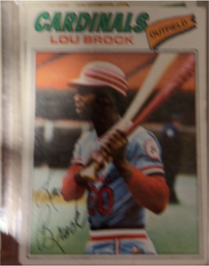1977 Topps #300 Lou Brock — front