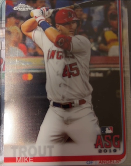 2019 Topps Chrome Update #76 Mike Trout — front