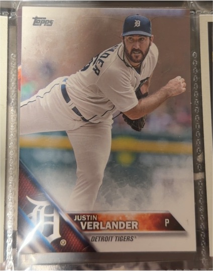 2016 Topps #255 Justin Verlander — front