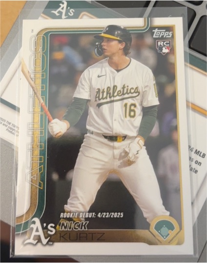 2025 Topps Update Series #US197 Nick Kurtz — front