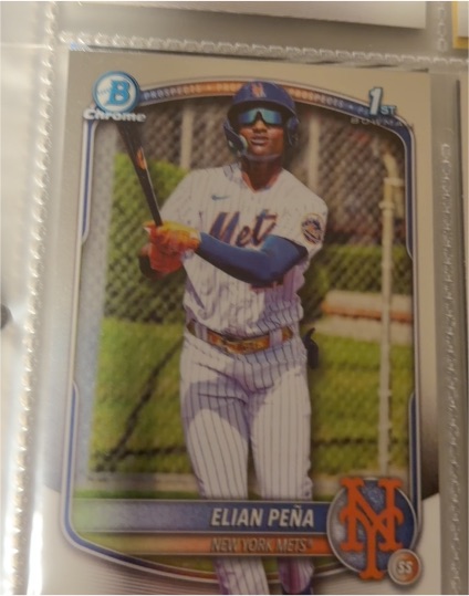 2025 Bowman Chrome #BCP-155 Elian Peña — front