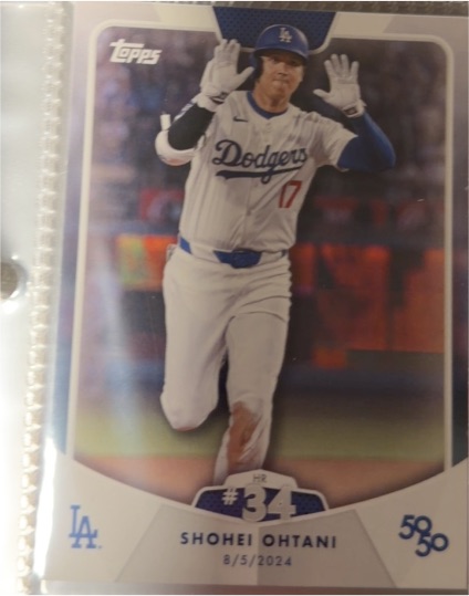 2024 Topps 50/50 #66 Shohei Ohtani Los Angeles Dodgers — front