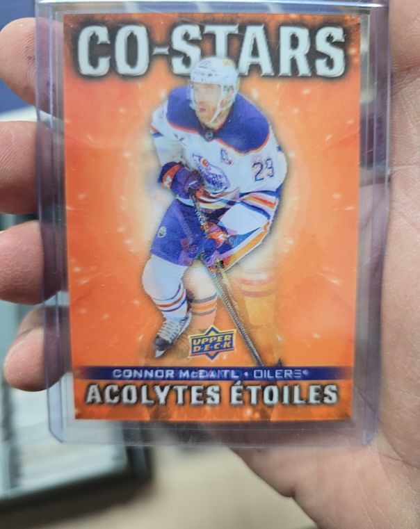 2025-26 Upper Deck Tim Hortons #CO-2 Connor McDavid / Leon Draisaitl Co-Stars — front