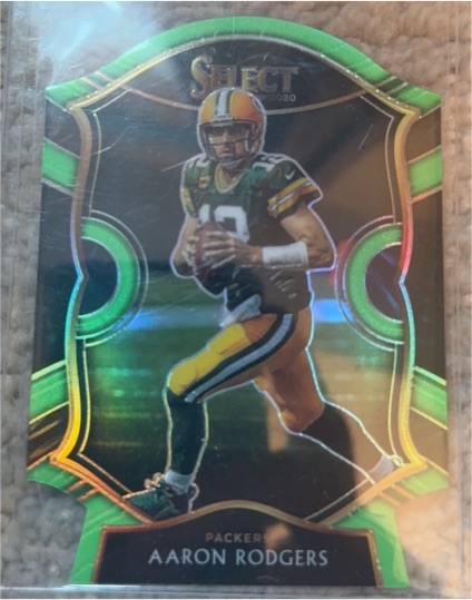 2020 Panini Select Concourse Die Cut #12 Aaron Rodgers — front