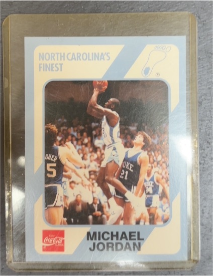 1989 Collegiate Collection/Coca-Cola North Carolina's Finest #18 Michael Jordan — front