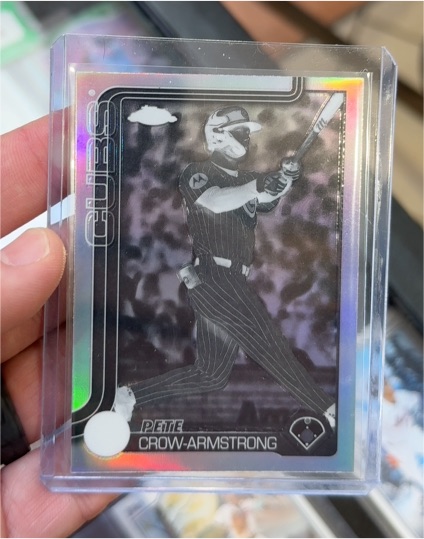 2025 Topps Chrome #Cubs Pete Crow-Armstrong Negative Refractor — front