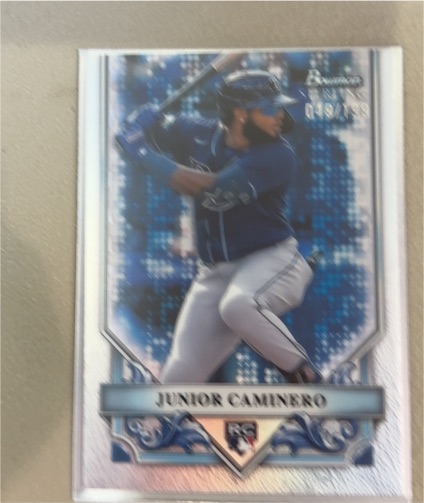 2024 Bowman Sterling #BSR-13 Junior Caminero — front