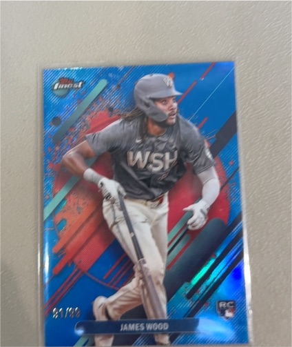 2025 Topps Finest #300 James Wood — front