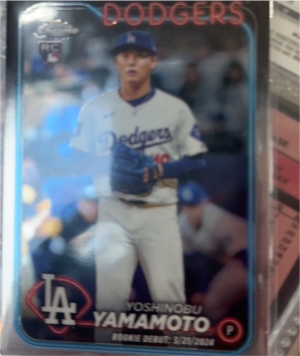 2024 Topps Chrome Update #USC108 Yoshinobu Yamamoto — front