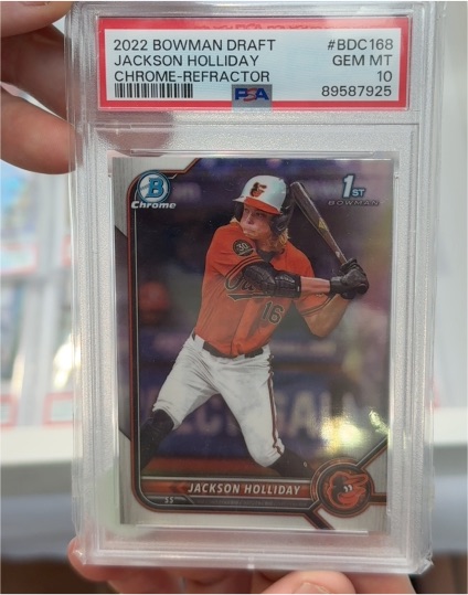 2022 Bowman Draft Chrome #BDC168 Jackson Holliday — front