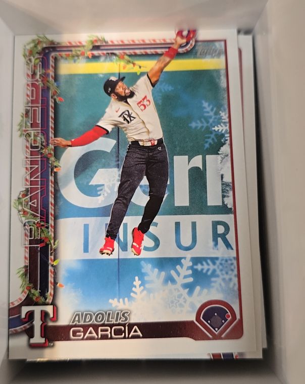2025 Topps Holiday Baseball #H61 Adolis García — front