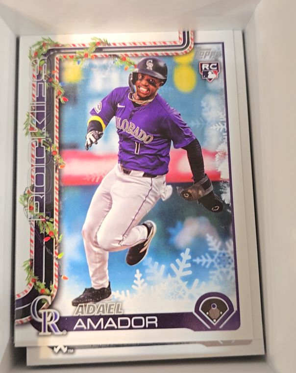 2025 Topps Holiday #H42 Adael Amador — front