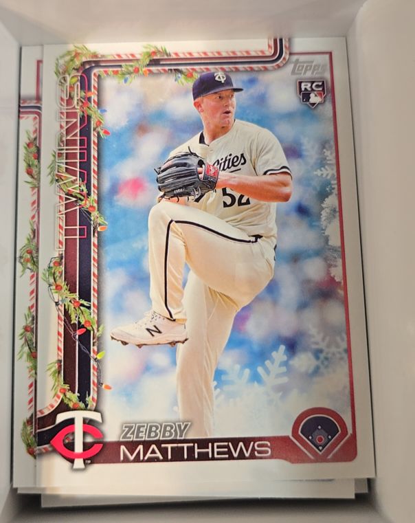 2025 Topps Holiday #H68 Zebby Matthews — front