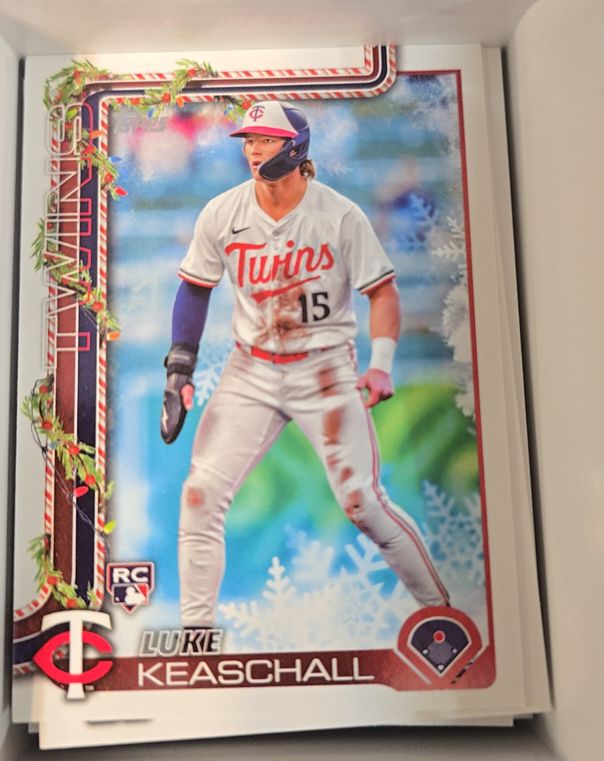 2025 Topps Holiday #H189 Luke Keaschall — front