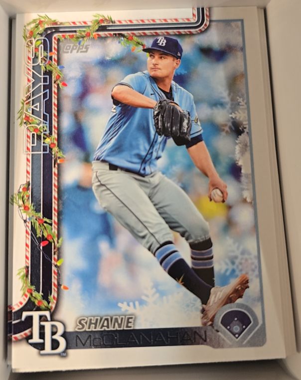 2025 Topps Holiday #H28 Shane McClanahan — front