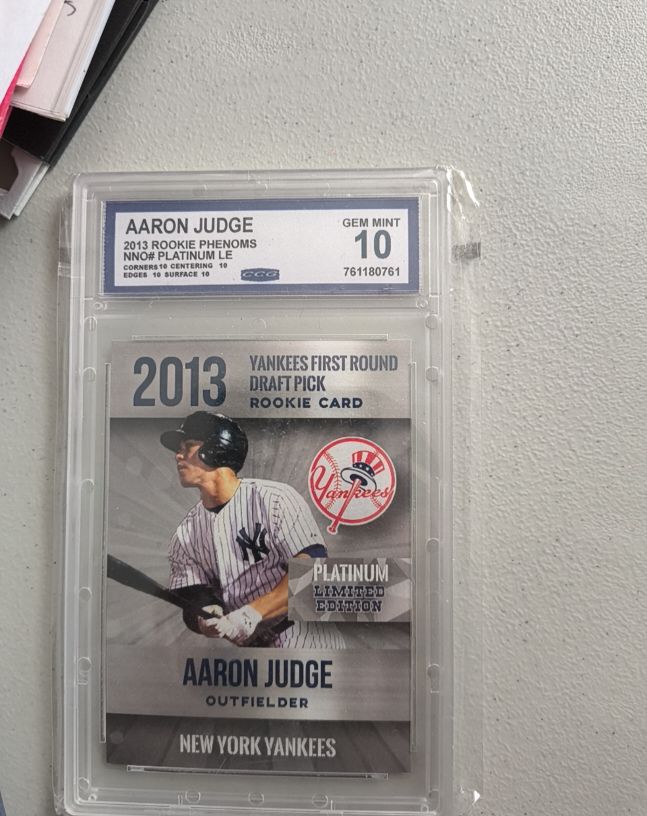 2013 Rookie Phenoms NNO# Platinum LE Aaron Judge — front