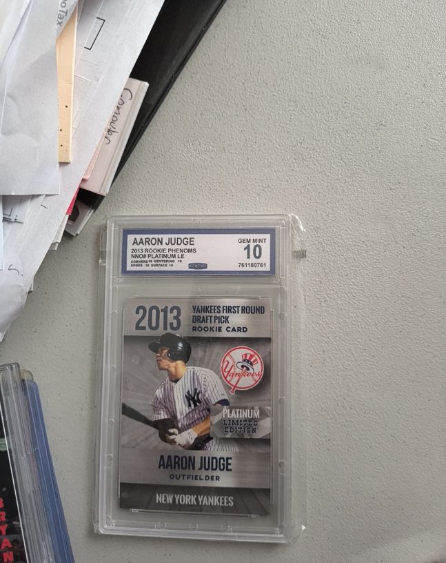 2013 NNOB Rookie Phenoms Platinum LE #10 Aaron Judge — front