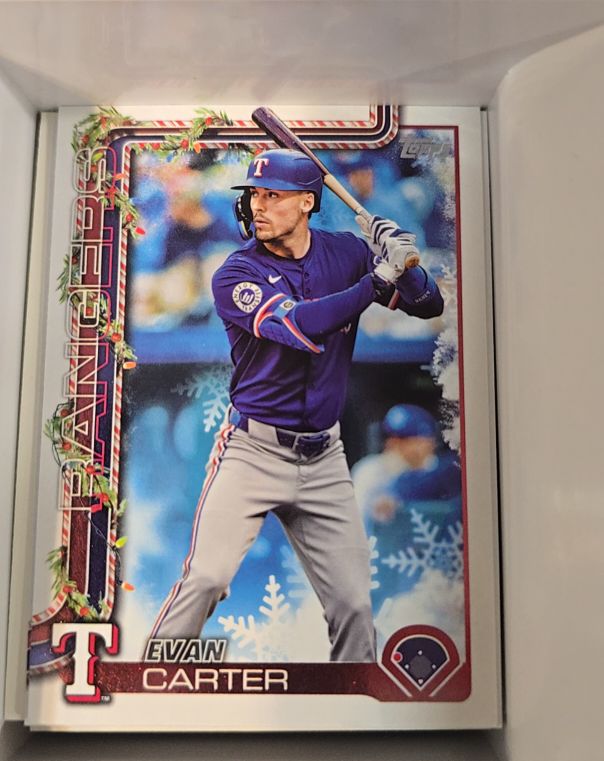 2025 Topps Holiday #H2 Evan Carter — front