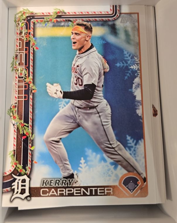 2025 Topps Holiday #H127 Kerry Carpenter — front