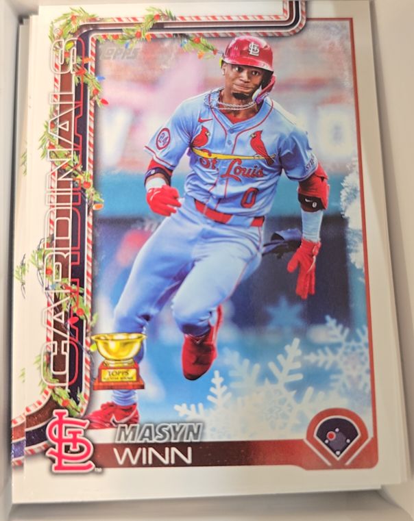 2025 Topps Holiday #H193 Masyn Winn — front