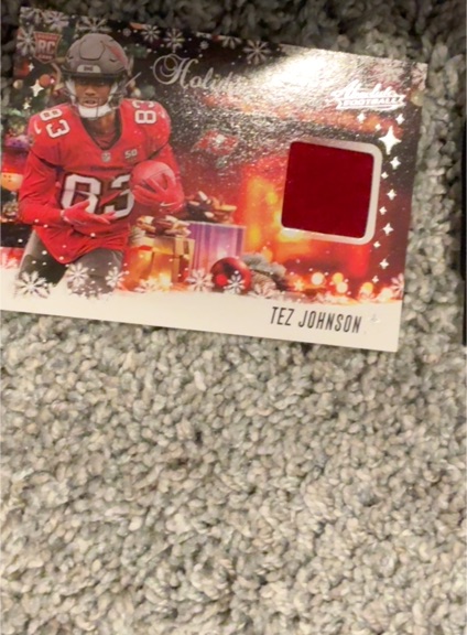2025 Panini Absolute #HS-TJN Tez Johnson Holiday Suit Rookie Card — front