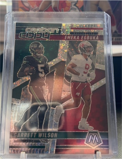 2025 Panini Mosaic Carbon Copy #CCO-13 Emeka Egbuka Garrett Wilson — front
