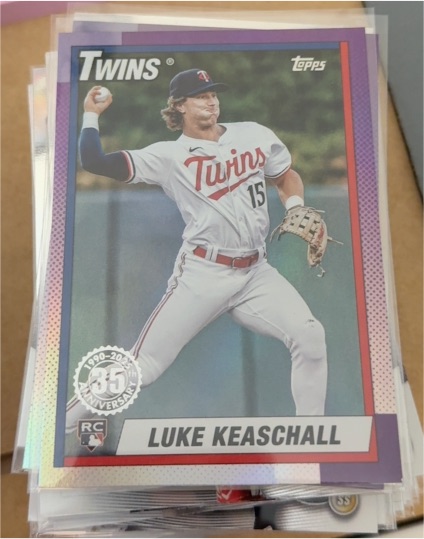 2025 Topps Update 1990 Topps 35th Anniversary #U90-1 Luke Keaschall — front