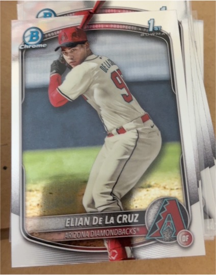 2025 Bowman Chrome #BCP-249 Elian De La Cruz — front