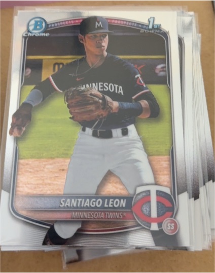 2025 Bowman Chrome #BCP-247 Santiago Leon — front