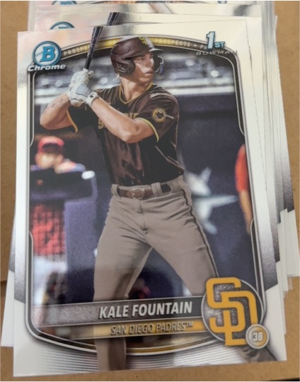 2025 Bowman Chrome Prospects #BCP-246 Kale Fountain — front
