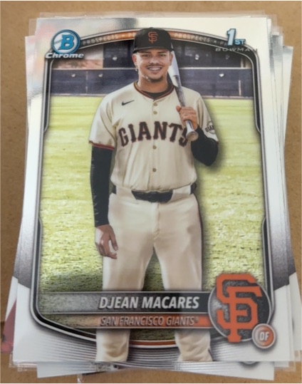 2025 Bowman Chrome #BCP-237 Djean Macares — front