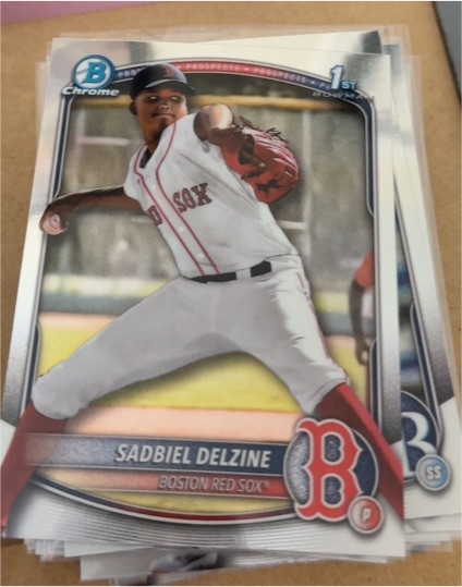 2025 Bowman Chrome #BCP-235 Sadbiel Delzine — front