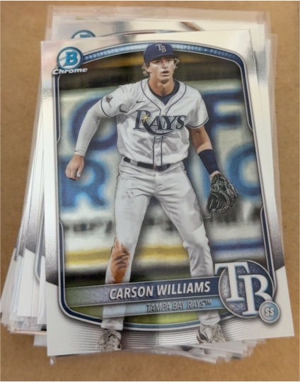 2025 Bowman Chrome #BCP-234 Carson Williams — front