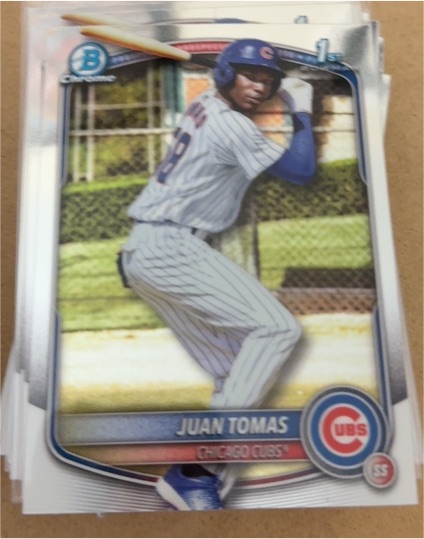2025 Bowman Chrome #BCP-230 Juan Tomas — front