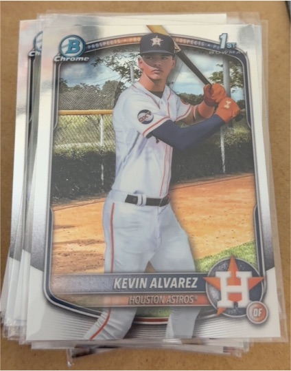 2025 Bowman Chrome #BCP-227 Kevin Alvarez — front